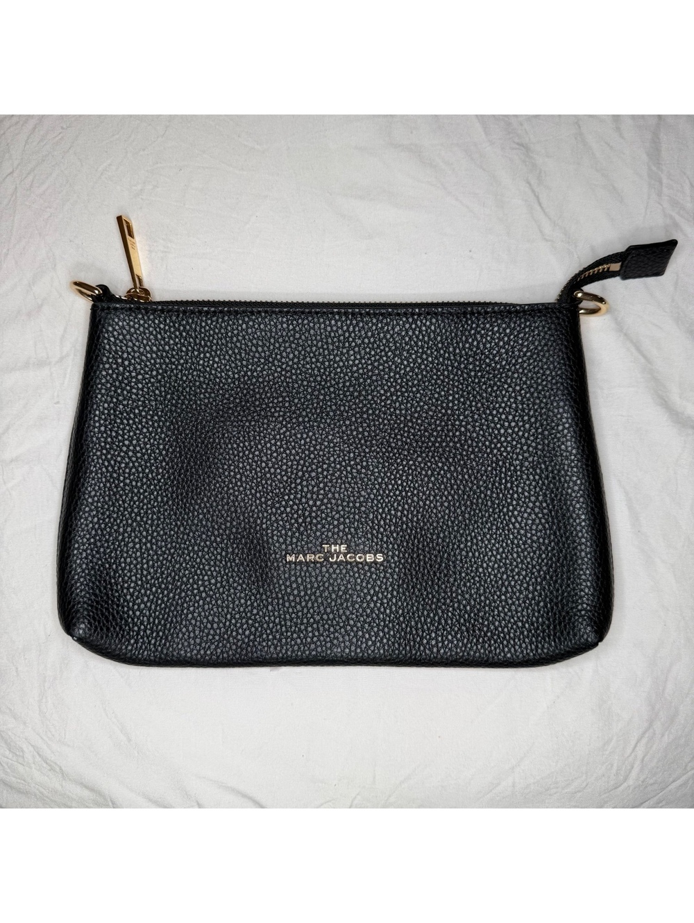 The Marc Jacobs Black Pebbled Leather Crossbody Purse Bag NO strap